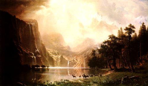 Albert Bierstadt The Sierra Nevada in California Germany oil painting art